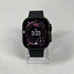 Unlocked Apple Watch Ultra 3 49MM Black Titanium Black Ocean Band MF0J4LW/A
