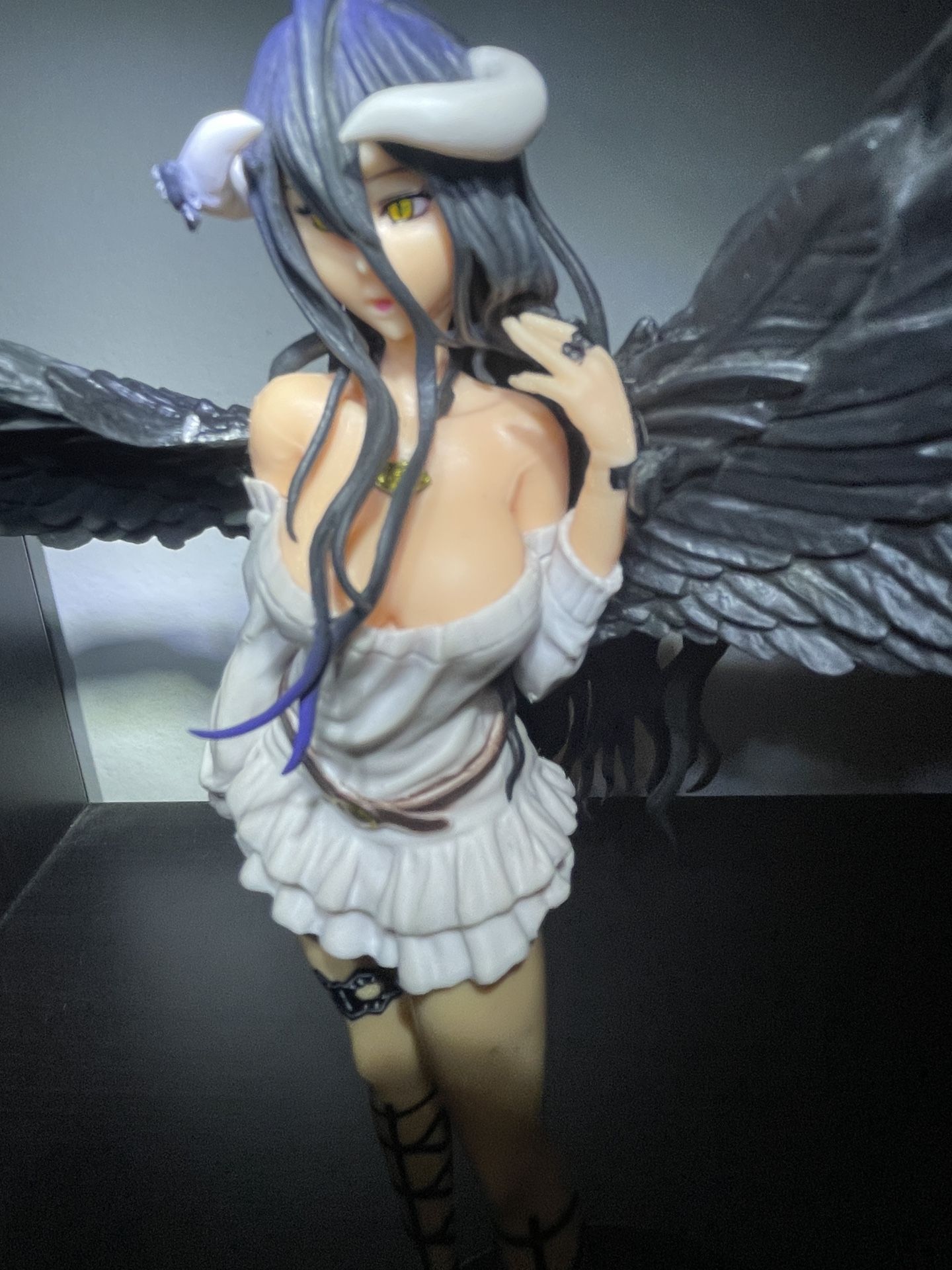 21cm Overlord Albedo So-Bin Sexy Anime Girl Figure Overlord III Albedo Action Figure Albedo Figurine Ainz Ooal Gown Figure Toys