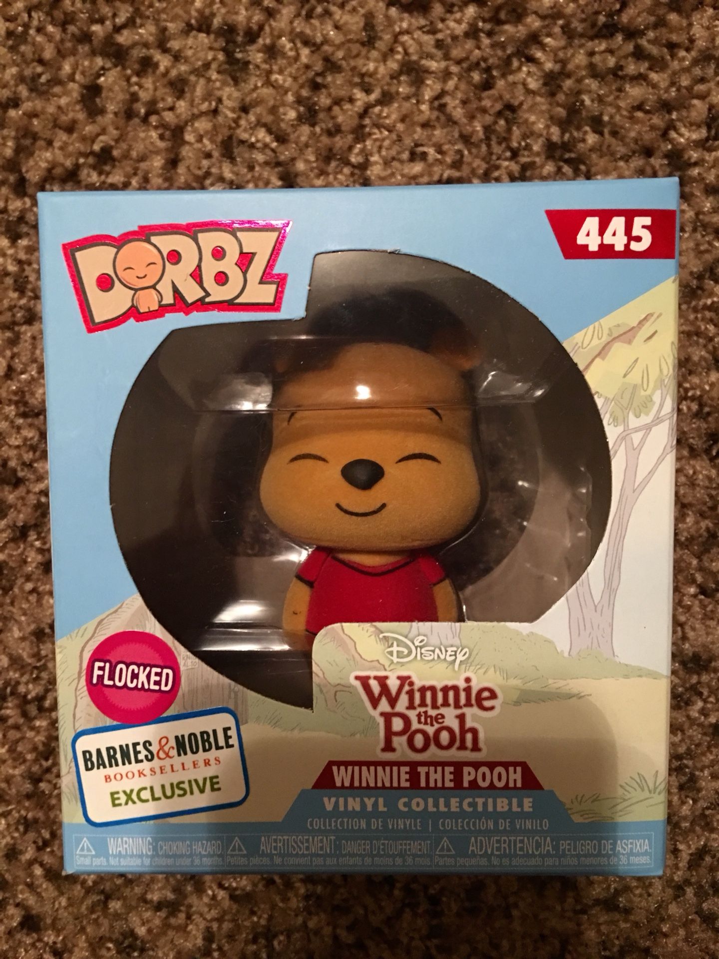 Funko pop dorbz winnie the pooh (flocked and b&n exclusive)