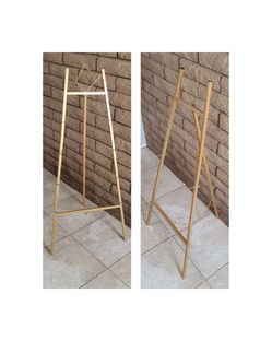46" Gold Display Easel  - Decorative Sign / Photo Holder
