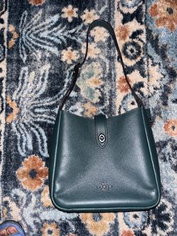 Dark green coach purse