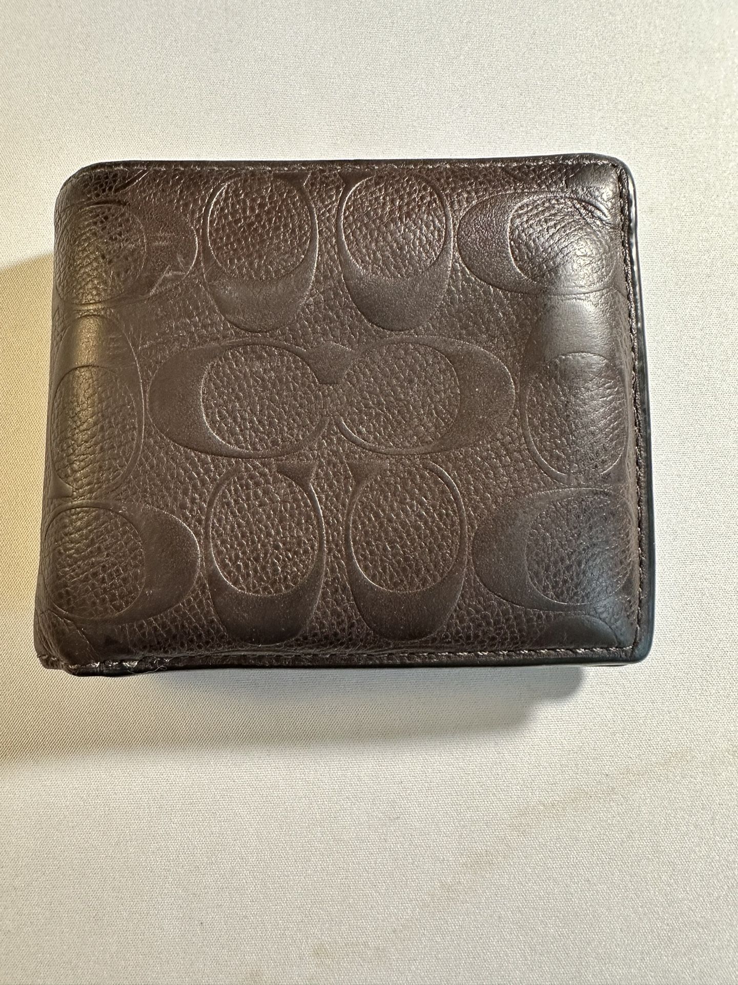 Authentic Brown Men’s Coach Wallet