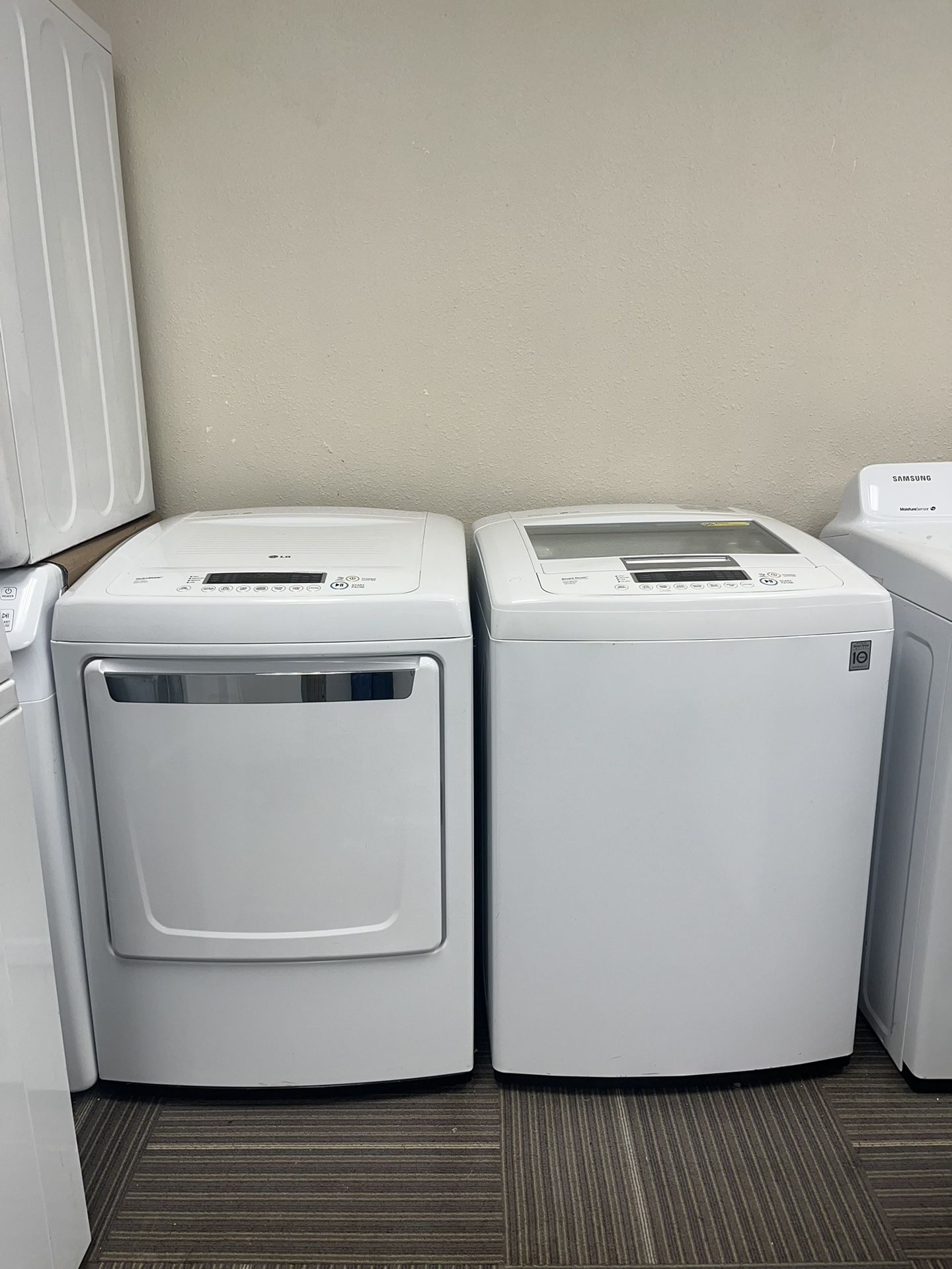 LG Washer And Electric Dryer 