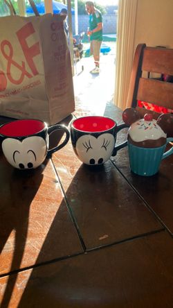 Mickey and Minnie mugs