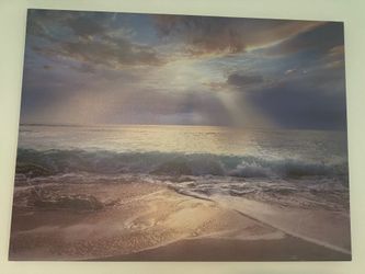 Beach Sunset Canvas Art