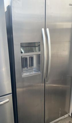 Kitchen Aid Side-by-Side Stainless Steel Fridge

