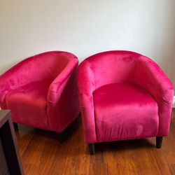 Fuchsia Chairs - Barely NEW