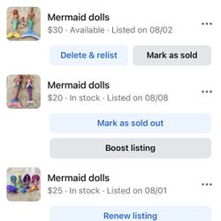 Mermaid Dolls 