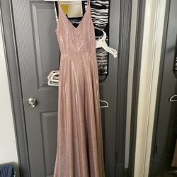 Pink evening gown or prom dress