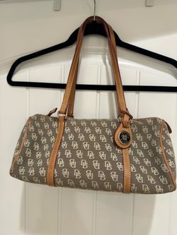 Dooney & Bourke Tan Signature Barrel Bag