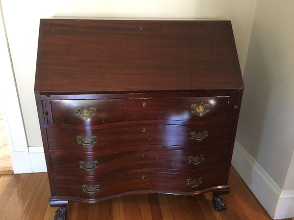 Governor Winthrop Antique Desk From 1920 S For Sale In Melrose Ma