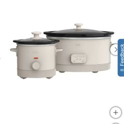 bella 6-quart Programmable Slow Cooker with Additional 2-quart Slow Cooker Set