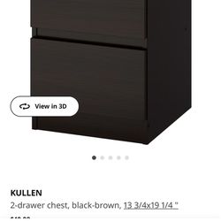 2-drawer Chest Pair for $25