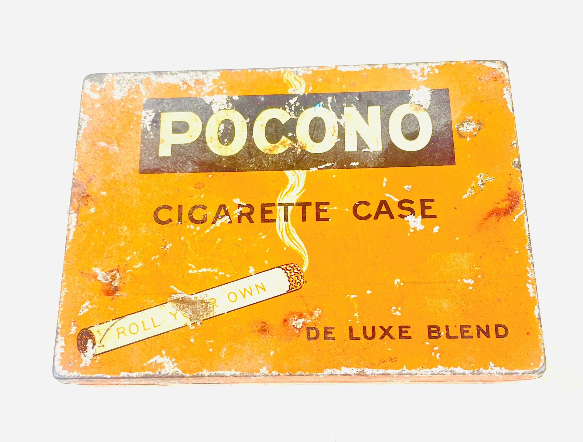 Vintage Pocono Metal Cigarette Case