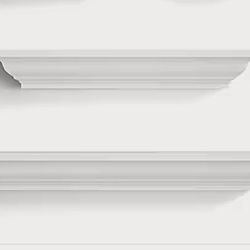 2 White Decorative Floating Wall Shelves 24” & 30” $30 For Both