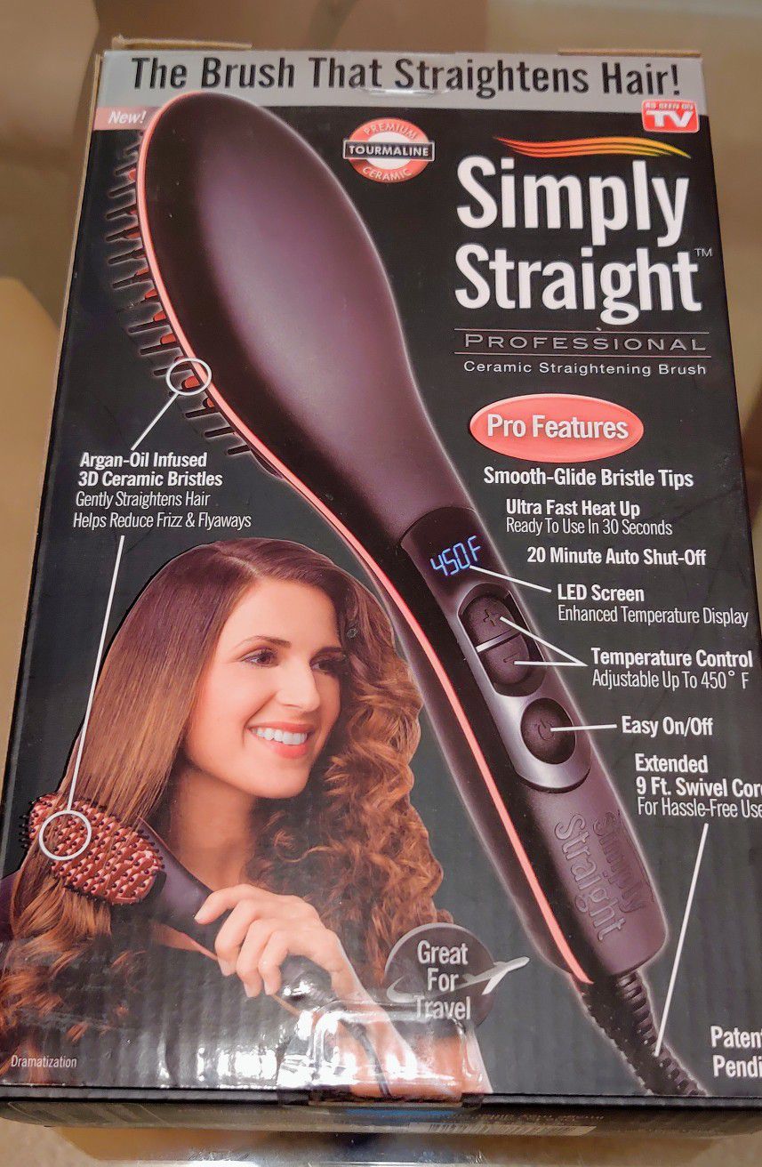 Ceramic Hair Straightener Brush