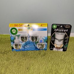 Air Wick 4 Refills Fresh Water/1 Warmer