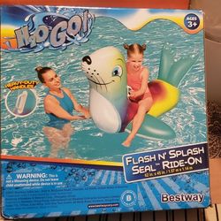 SEAL Ride-On Swimming Pool Float 