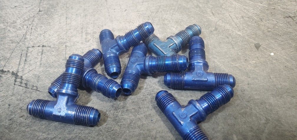 @CHV. Aluminum Fitting Bulkhead AN Tee 