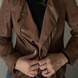 Brown Suede Classy Fall Women’s Jacket