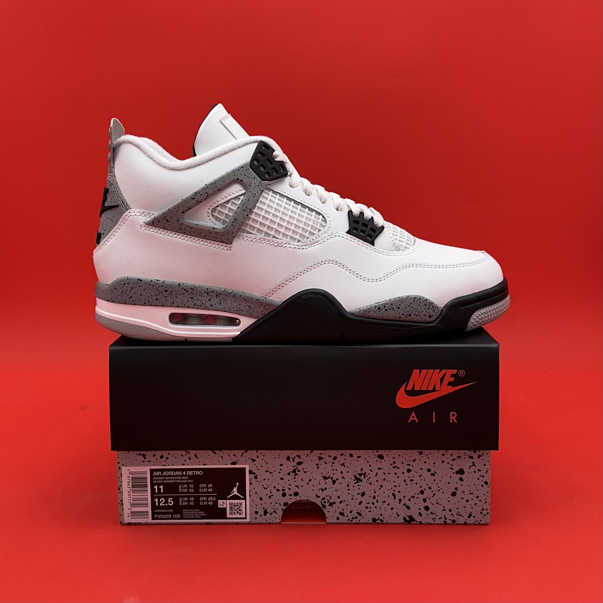 Air Jordan 4 Retro White Cement