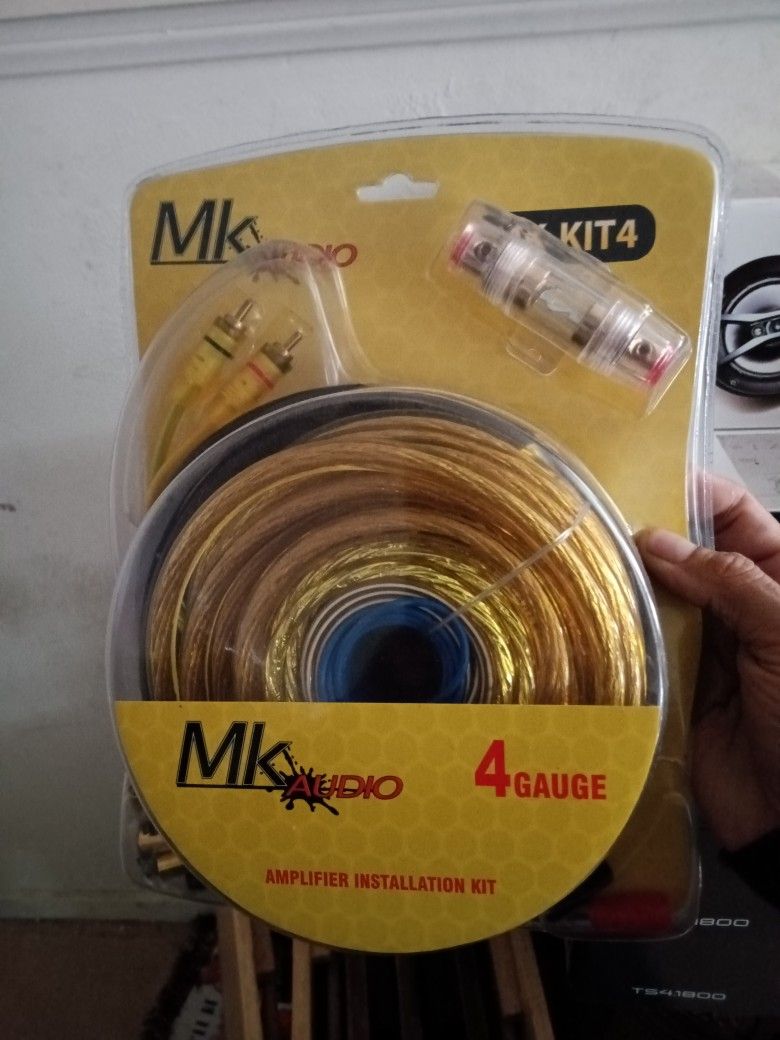 MK Audio 4 Gauge Amp Kit New