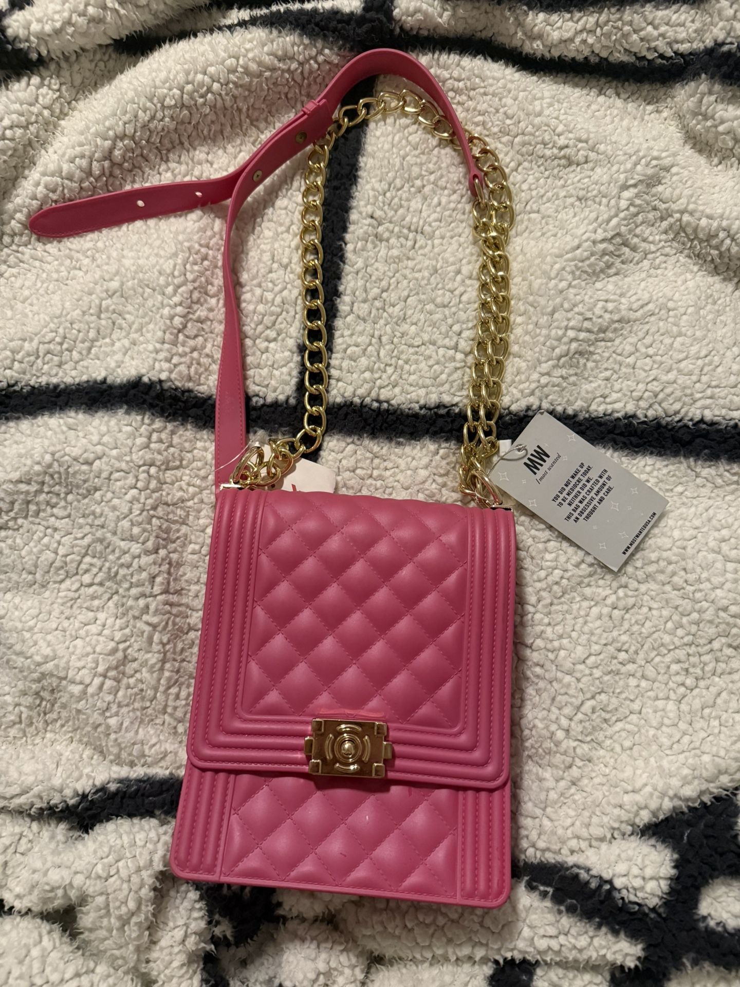MW - MOST WANTED | Jelly Pink Crossbody Bag