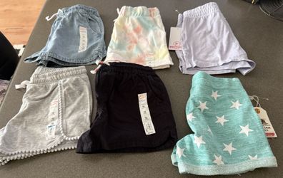 Lot Of 6 New Pairs Girls Shorts Size 12 All For $20! Please Read Post Before Messaging