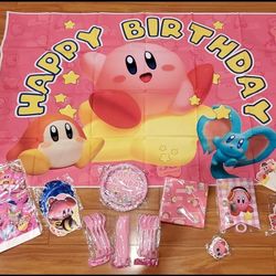 Kirby-star Birthday Party Supplies 