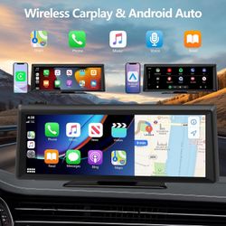 Brand New 8.1" Portable Wireless CarPlay/Android Auto Screen + Dash Cam