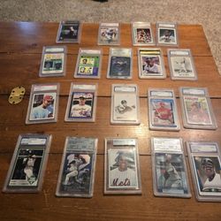 Multiple Graded Sports Trading Cards 