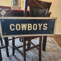 Handmade Dallas Cowboys Sign