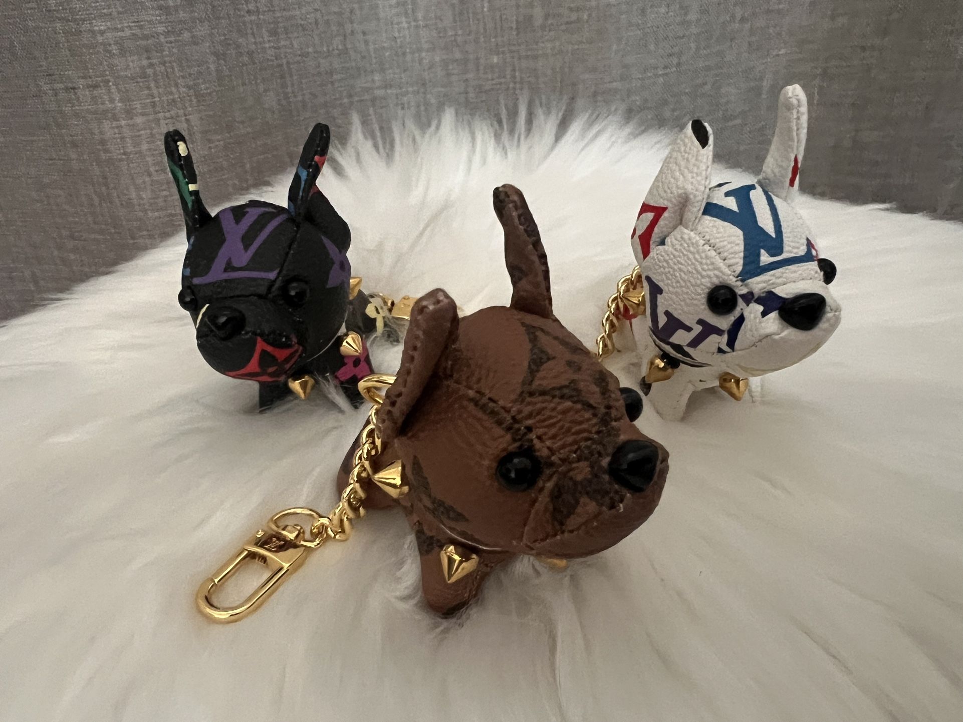 Luxury Dog KeyChain/Bag Charm - Bulldog - NEW