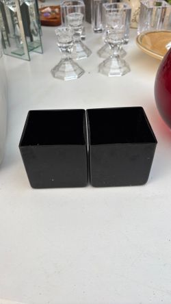 Black vases