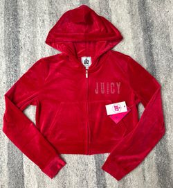 Juicy couture red velour jacket NEW - Size XL