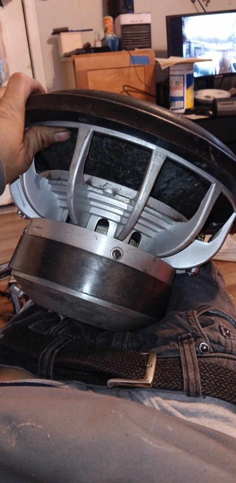 12" Custom Built 4in Voice Coil Dual 2ohm 4000watt Also Have A Custom Built 4th Oder Box If U Are Interested It's Sounds Fucking Bad Ass No Joke