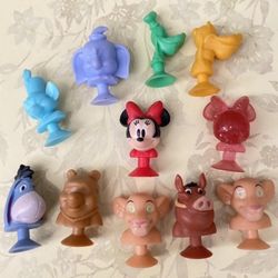 Disney Micro Popz Best Buddies Lot Of 11 Suction Cup