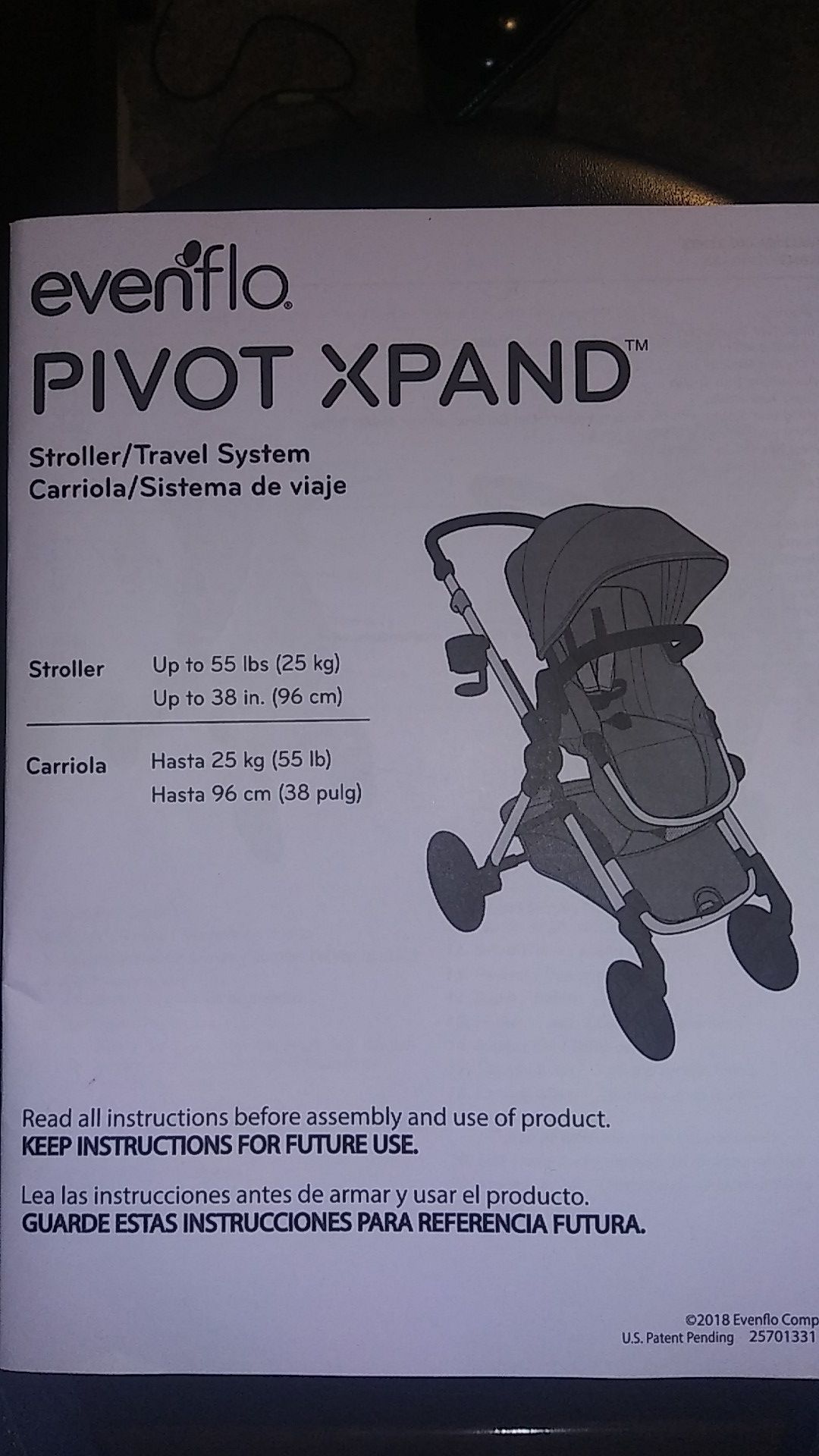 Evenflo baby stroller & carrier 2 in 1