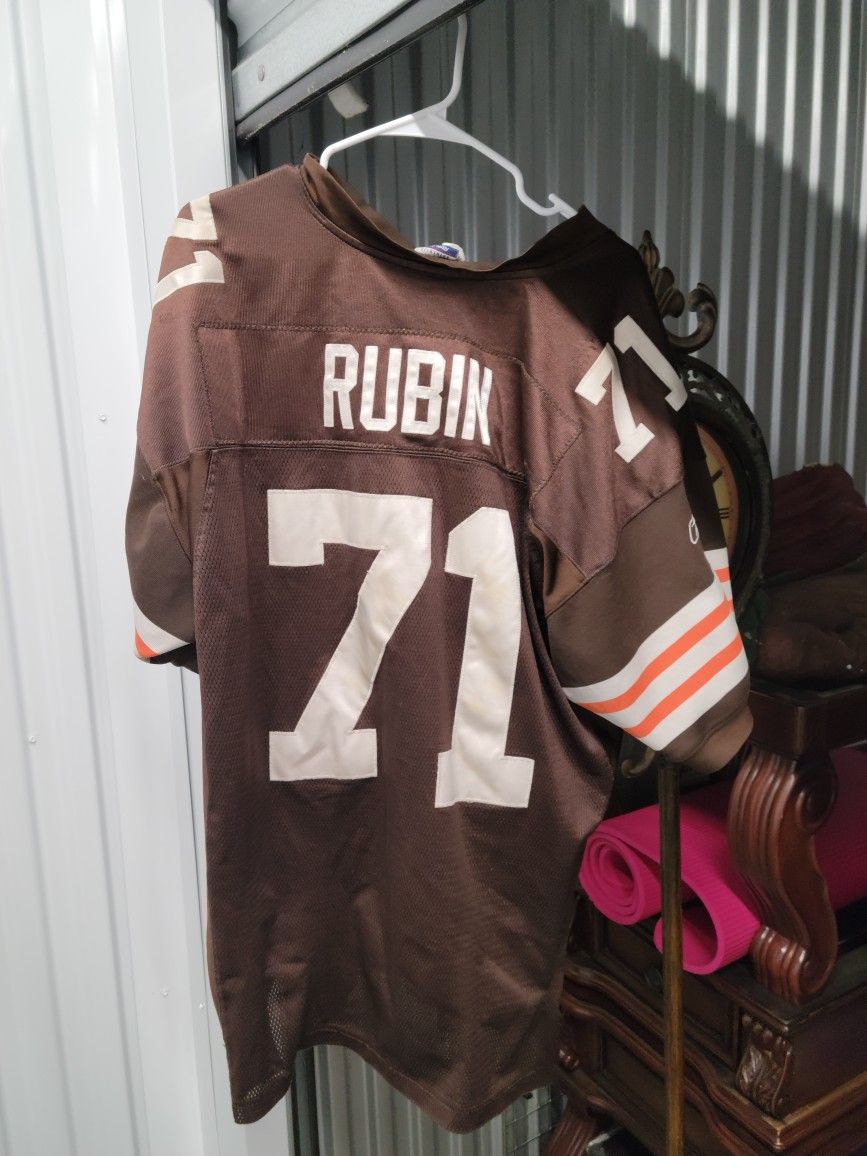 Signed Authentic NFL Cleveland Browns Ahtyba Rubin Jersey