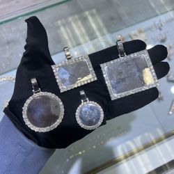 VVS Memory Pendants - Top Quality, Passes Diamond Tester