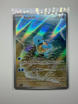 Squirtle 170/165 Holo Rare Pokémon Card