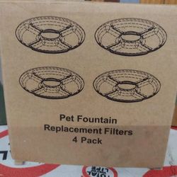 Universal Pet Fountain Replacement Filter 4 Pack 
