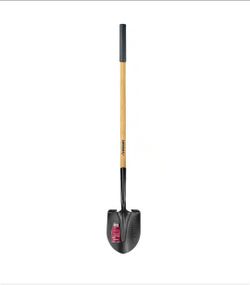 New!!! Husky 47 in. L Wood Handle Carbon Steel Digging Shovel with Grip