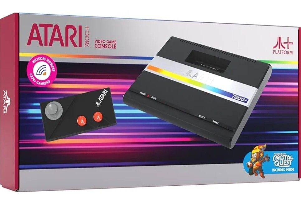 Official Atari 7800+ Console & Wireless Controller - HDMI Output