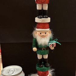 Elves Christmas Wooden Tower Decoration 