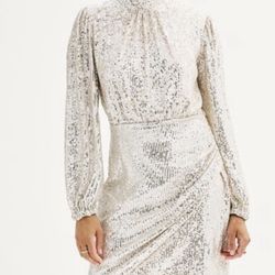 Nine West Sequin Midi Dress  Retails $70