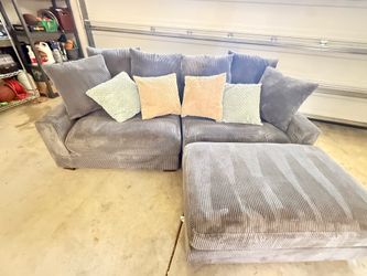 Arzelia Corduroy L-Shaped Sectional Reversible