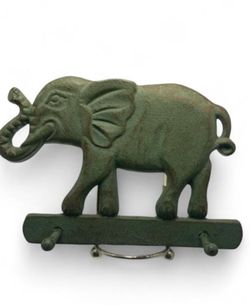 Cast Iron Elephant Key Holder