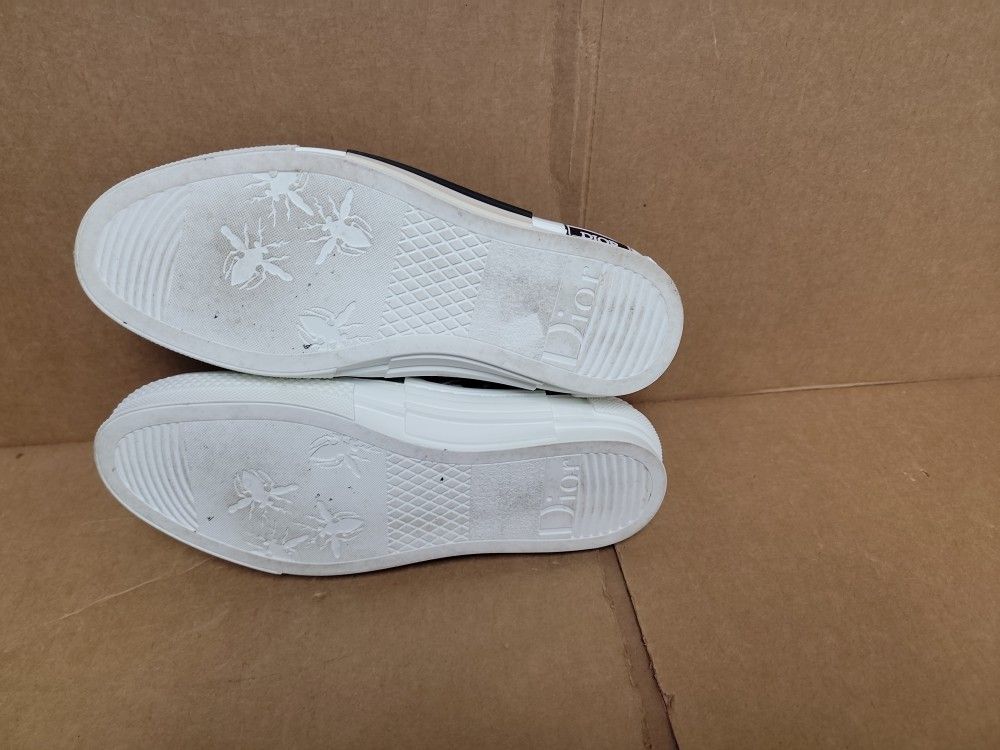 Dior B23 Slip On Oblique Transparent Trainers Black White Size 40 Us 7