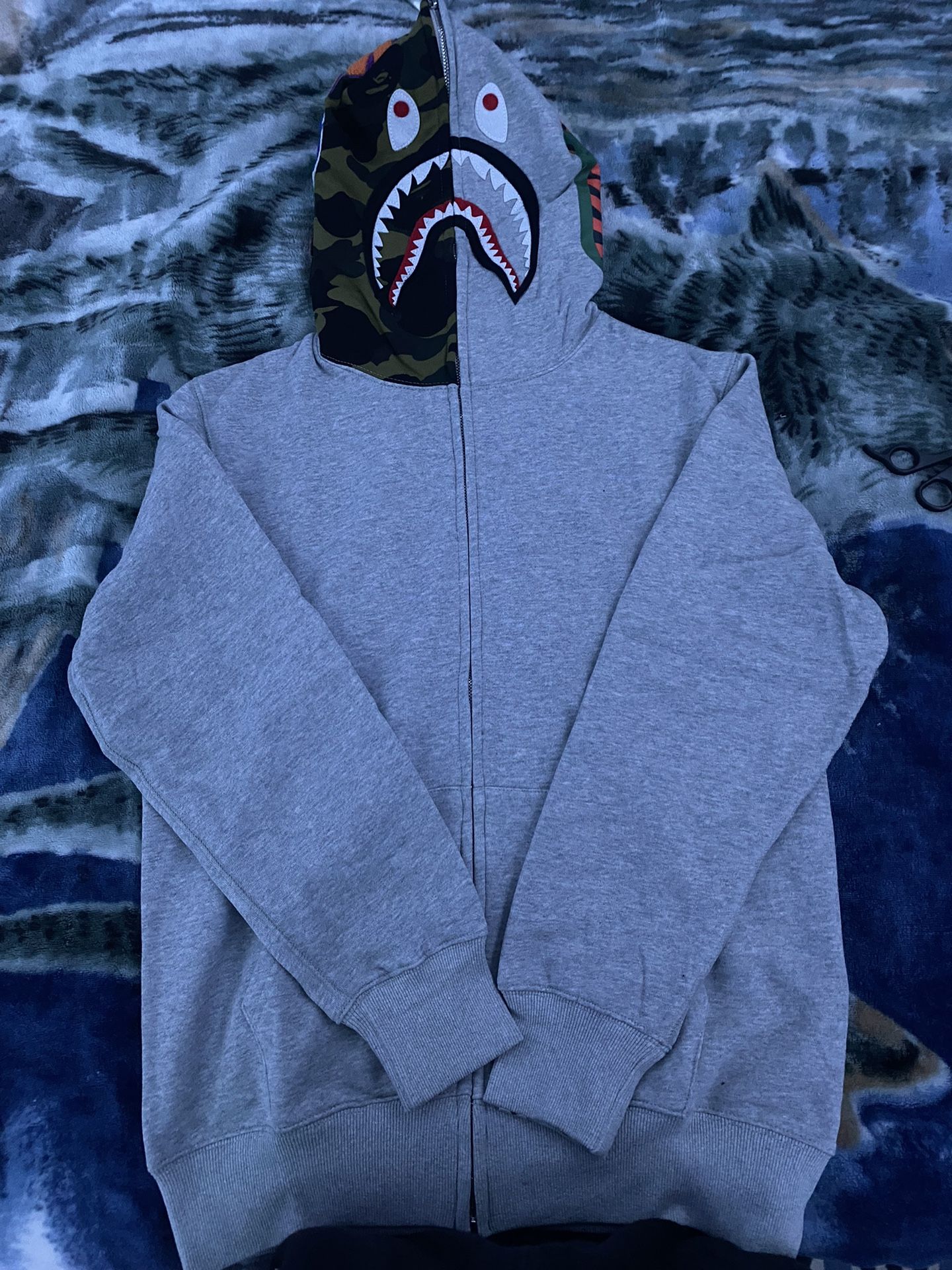 Grey Bape Zip Up 